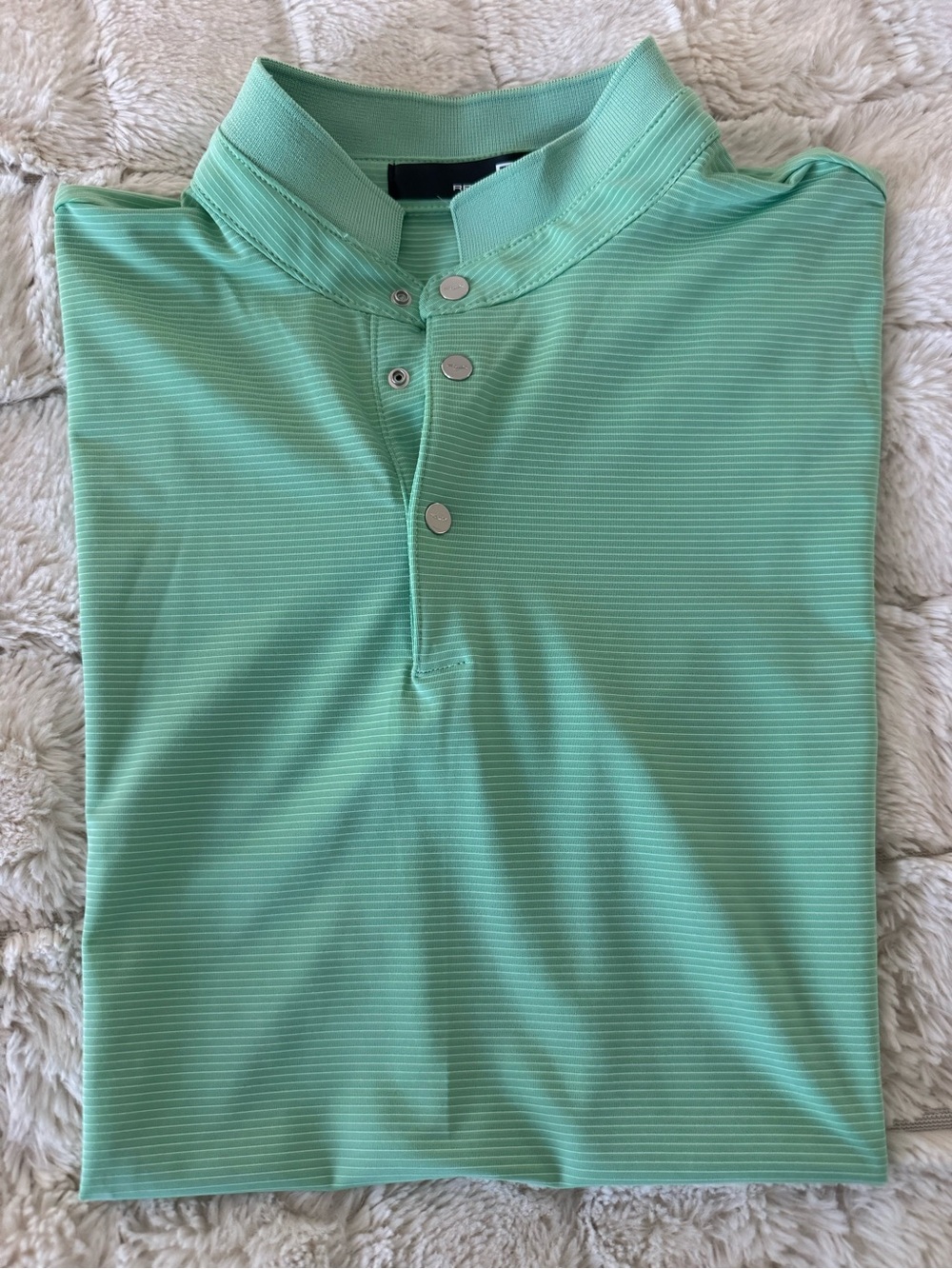 Ralph Lauren RLX Women’s Mint Green Striped Polo